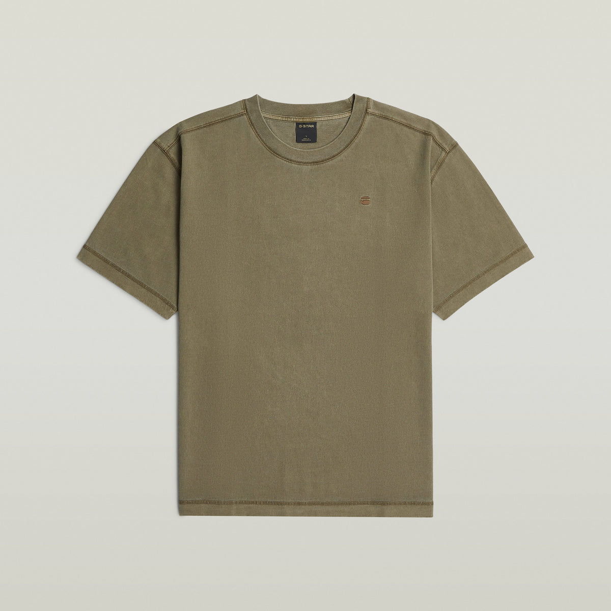 G-Star - Unit Washed Relaxed T-Shirt - Dark Khaki