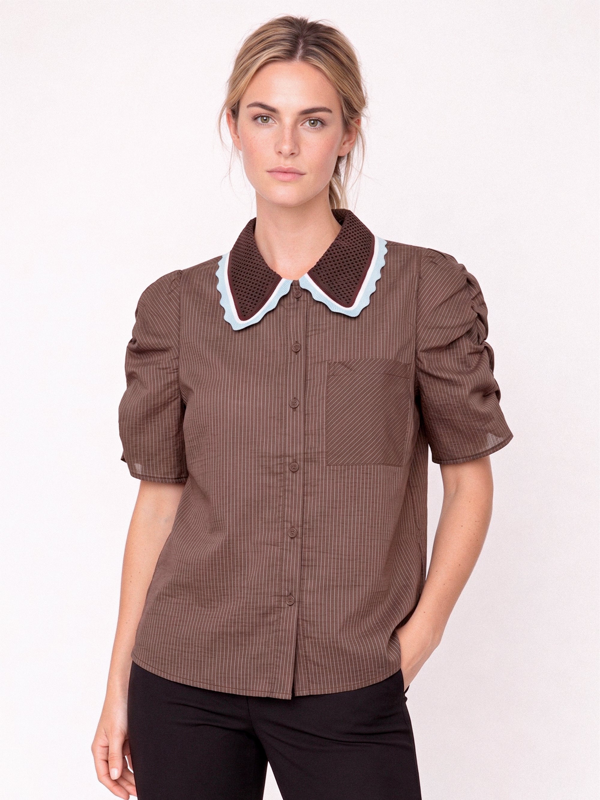 Gossia - AllyGO Bluse i brun