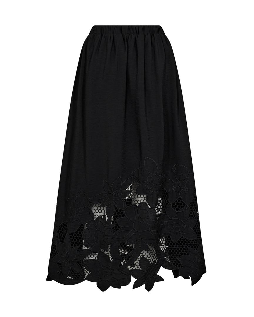 MMZorai Brodie Skirt – Sort Nederdel fra Mos Mosh