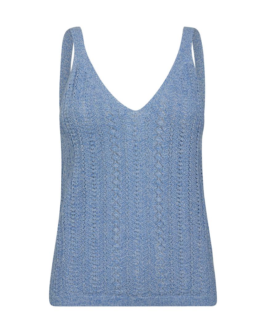 MMCressida Melange Top, Blå