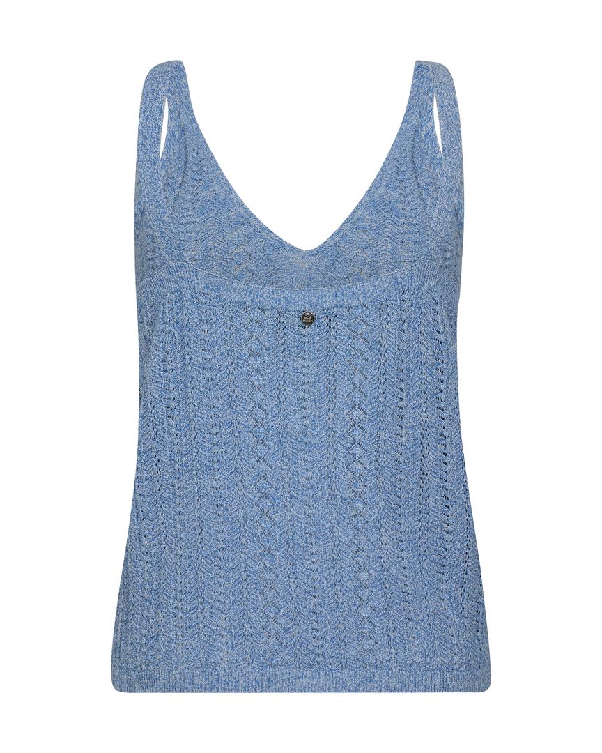 MMCressida Melange Top, Blå