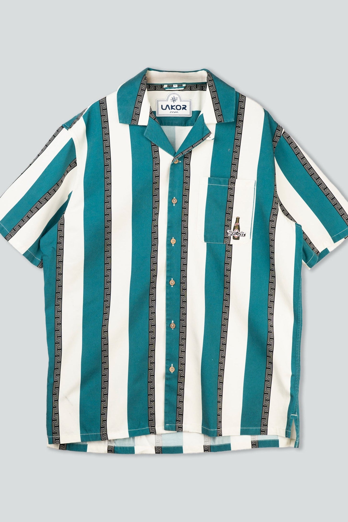 Lakor - Sport-Cola Stripe Short Sleeve Shirt