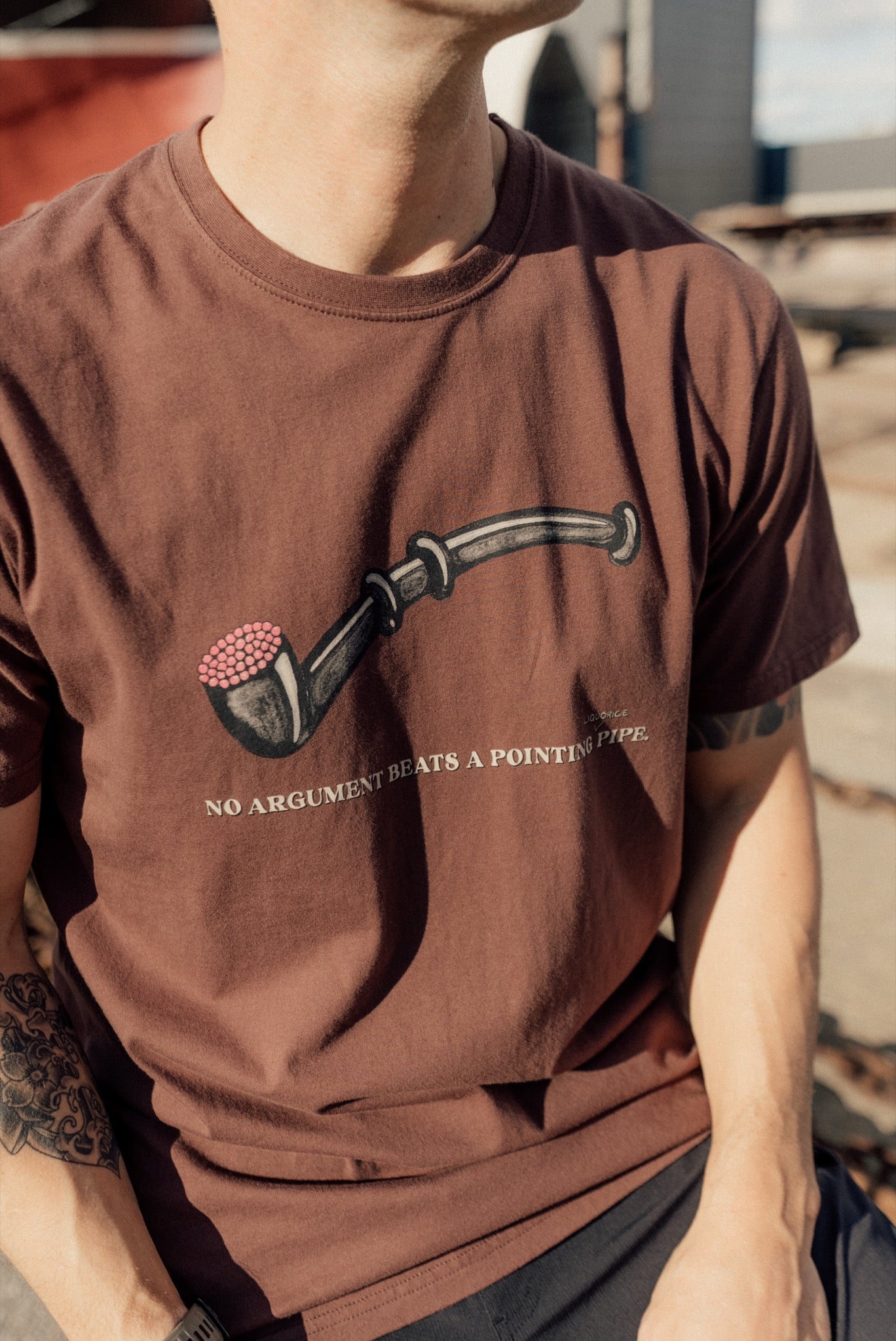 Lakor - Lakridspibe T-shirt Brun