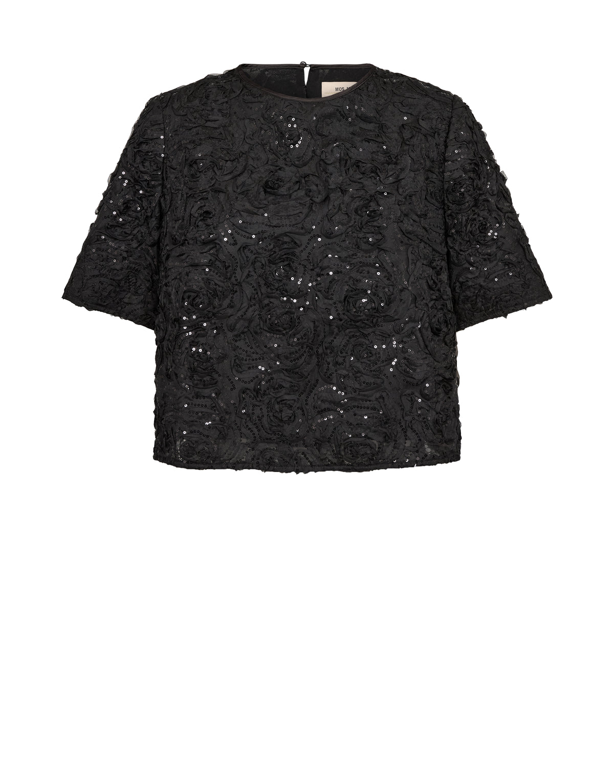 Mos Mosh – MMReya Sequins Back Top – Black