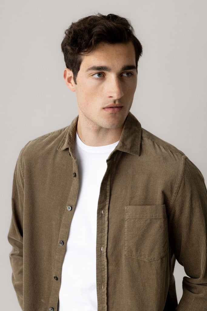 Mos Mosh Gallery - MMGAlden Corduroy Shirt Brindle