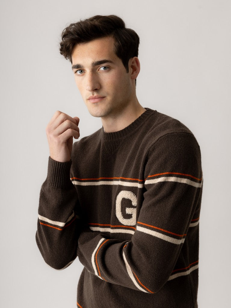 Mos Mosh Gallery - MMGRice Stripe Crew Knit