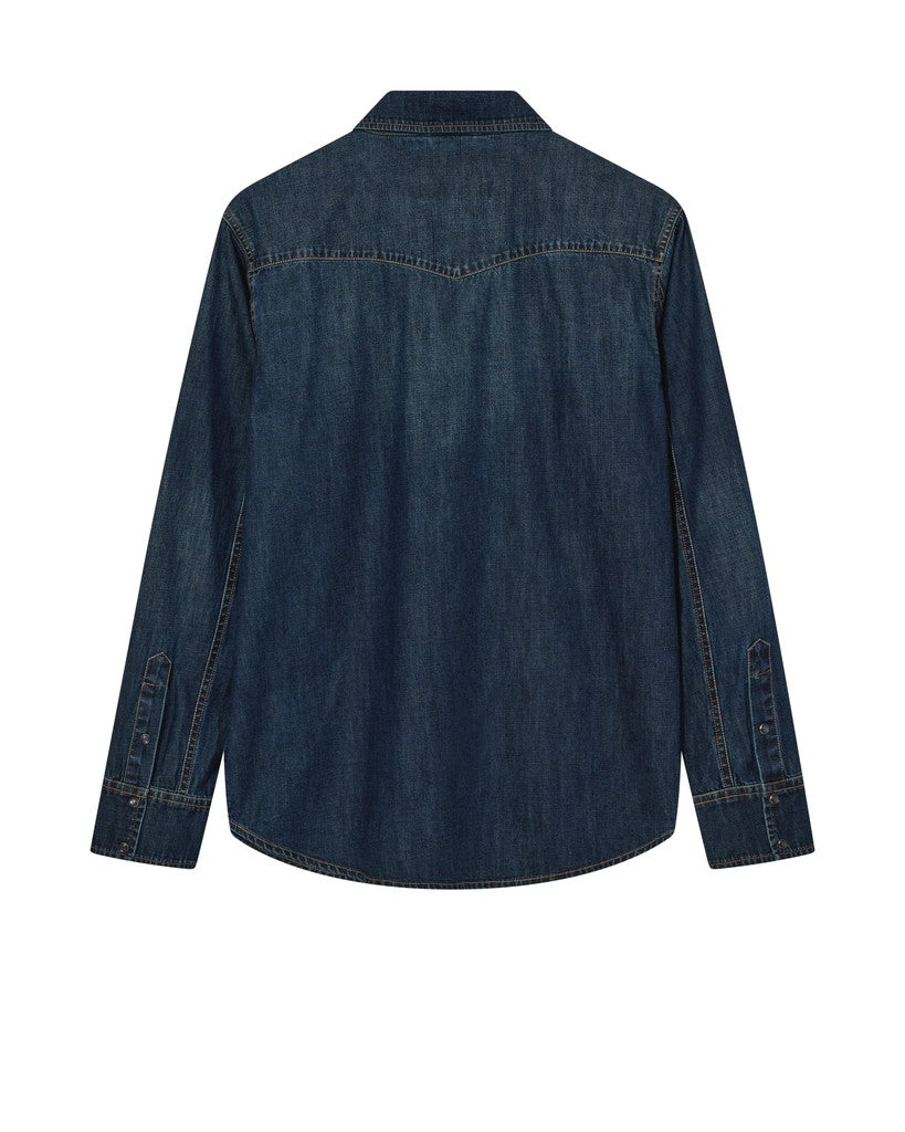 Mos Mosh Gallery - MMGDavid Snap Denim Skjorte