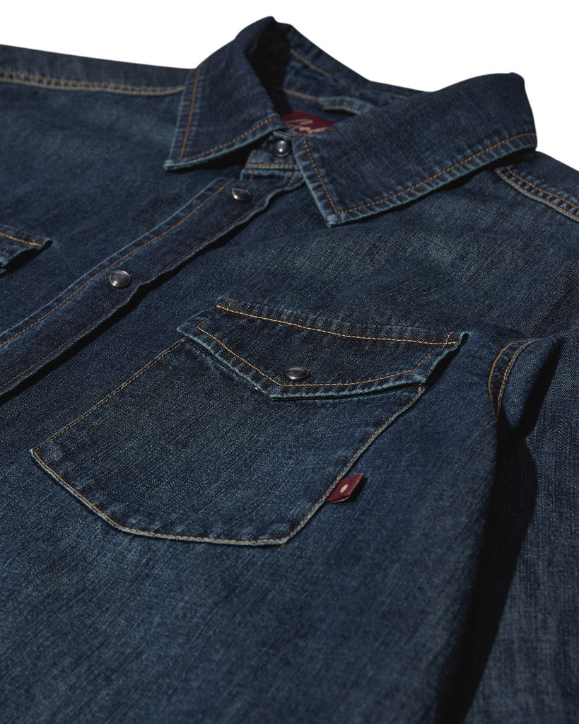 Mos Mosh Gallery - MMGDavid Snap Denim Skjorte