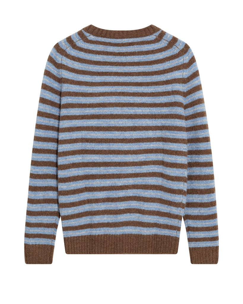 Mos Mosh Gallery - MMGCarlos Stripe Crew Neck Knit