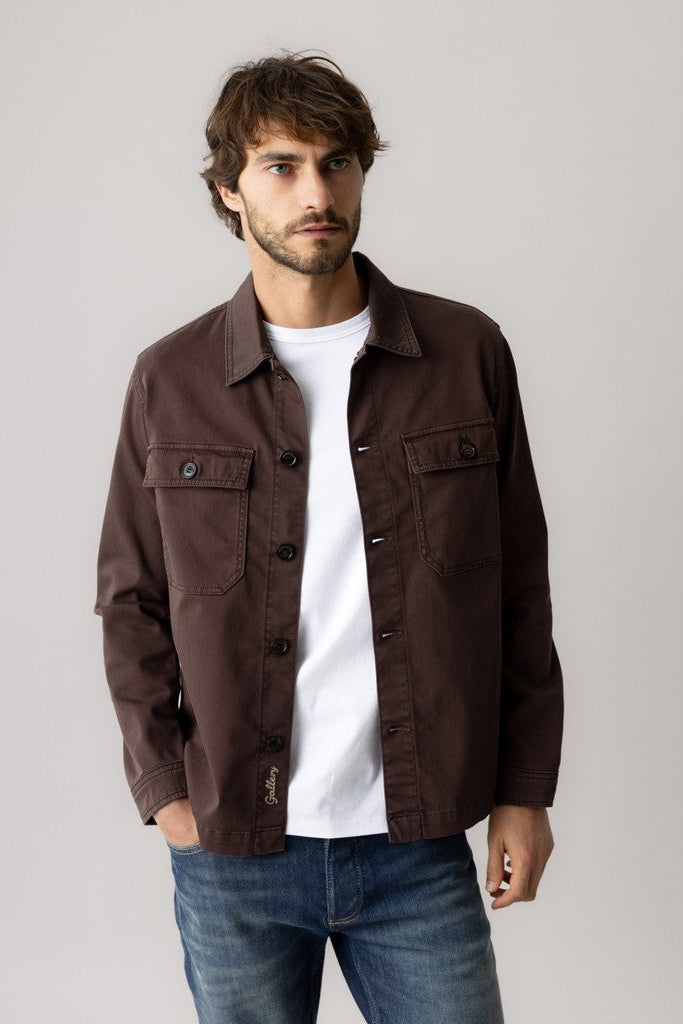 Mos Mosh Gallery - MMGMatteo Soft Overshirt Black Coffee