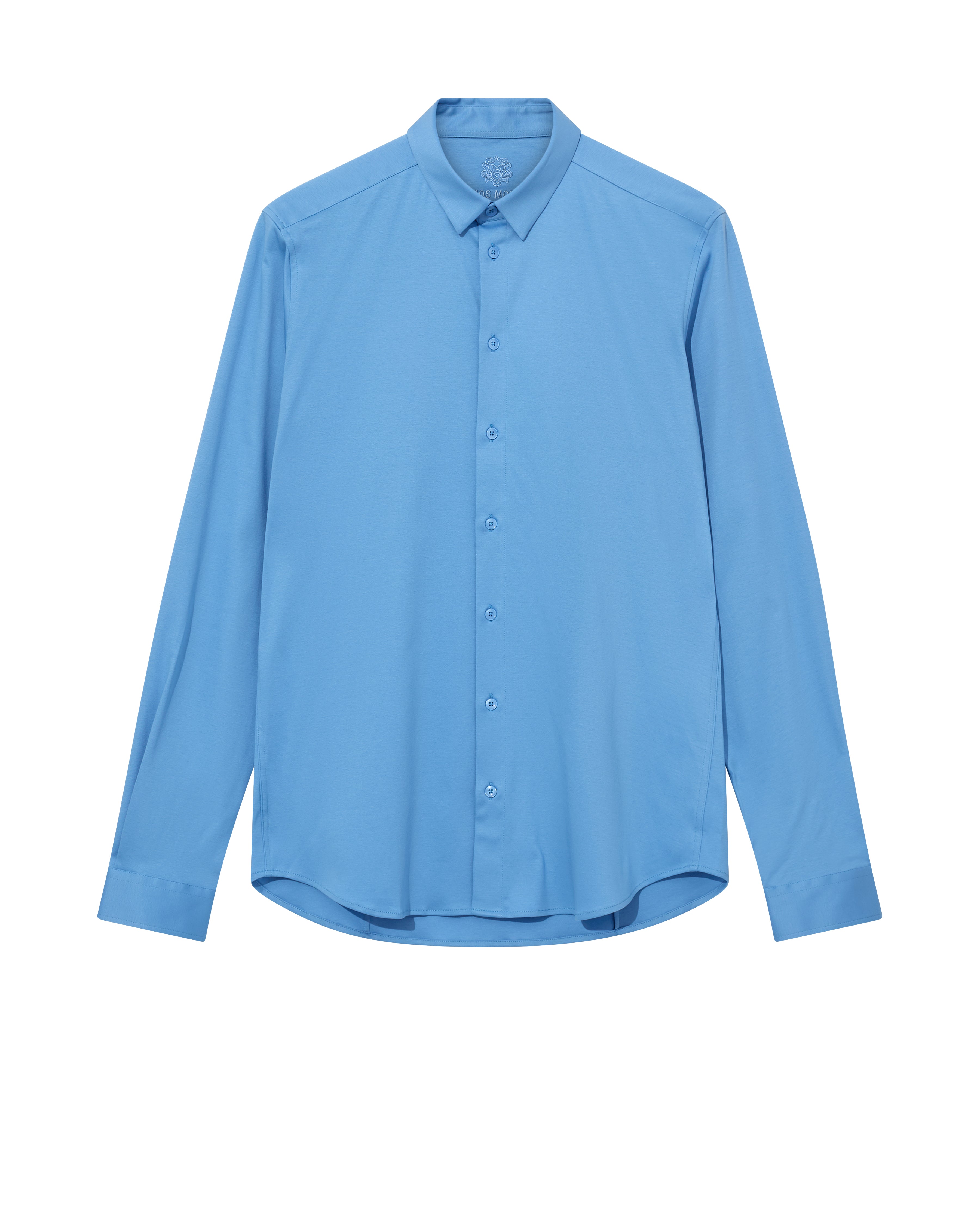 Mos Mosh Gallery - MMGMarco Jersey Shirt Silver Lake Blue