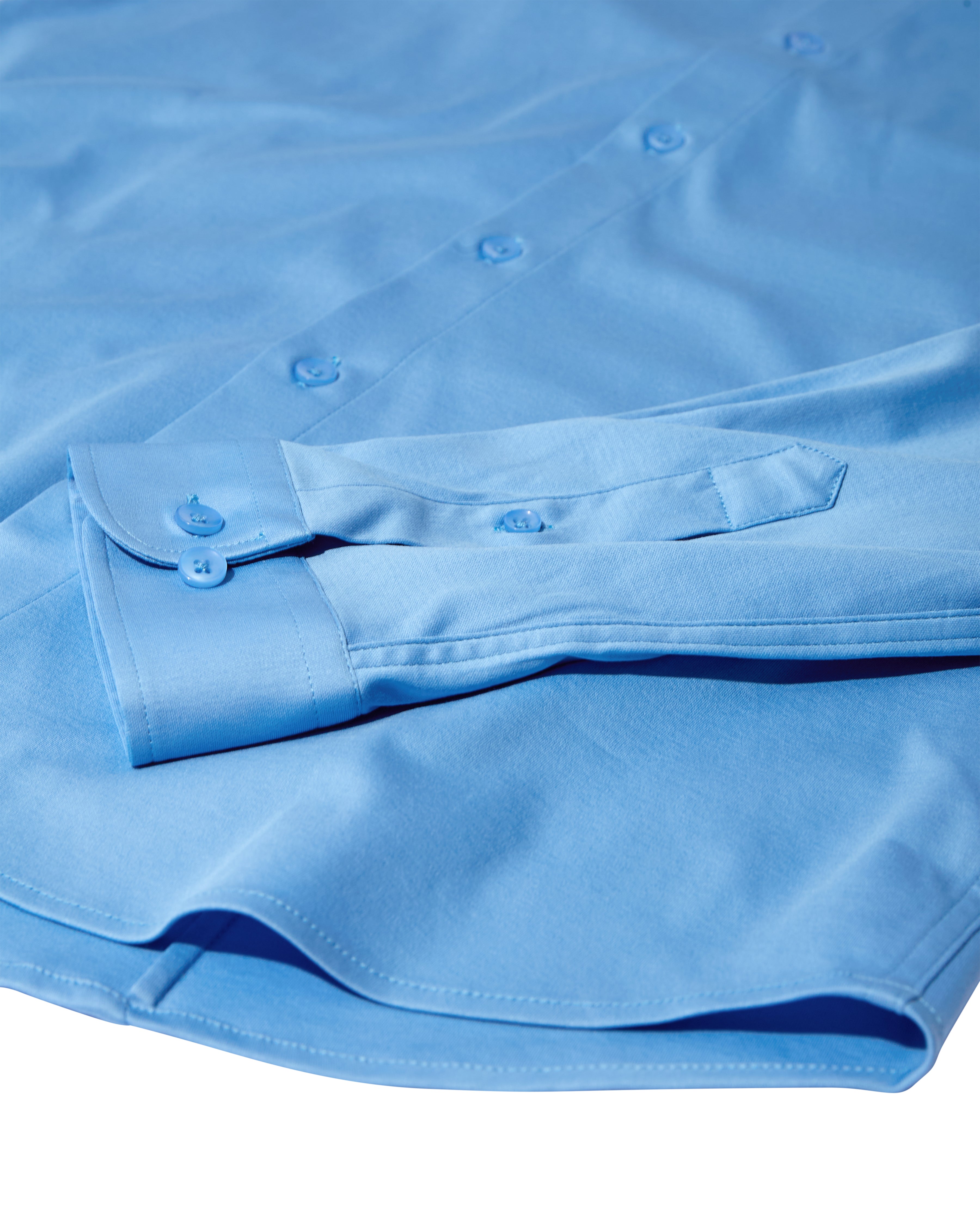 Mos Mosh Gallery - MMGMarco Jersey Shirt Silver Lake Blue