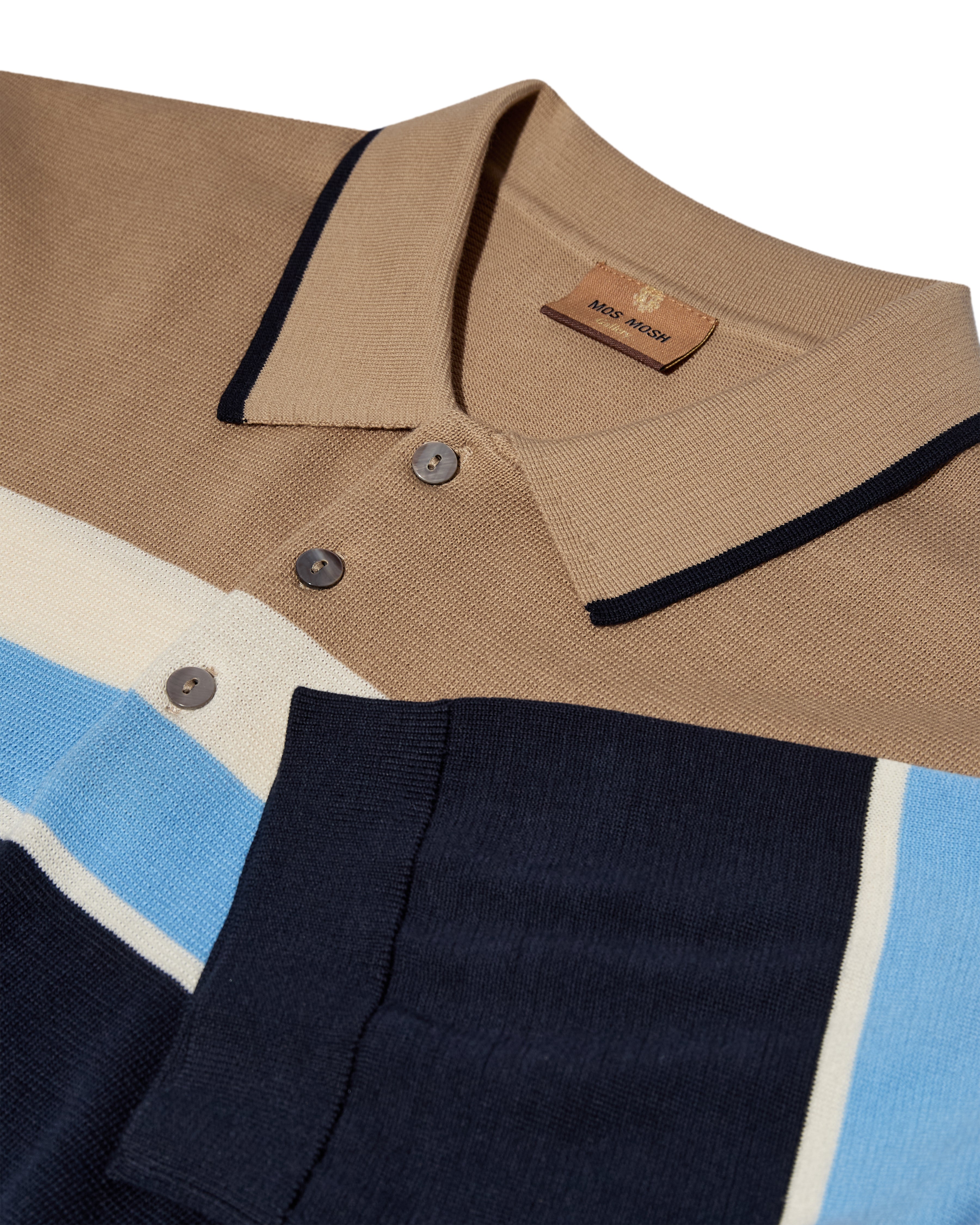 Mos Mosh Gallery - MMGJustin Stripe Polo Knit