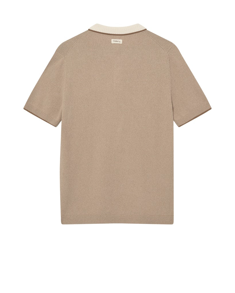 Mos Mosh Gallery - MMGFrancesco Polo SS Knit Sand