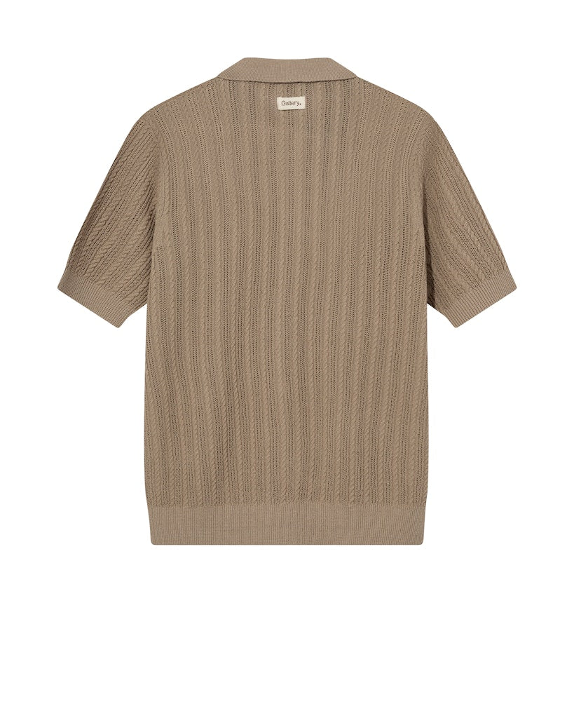 Mos Mosh Gallery - MMGDario Polo Knit Sand