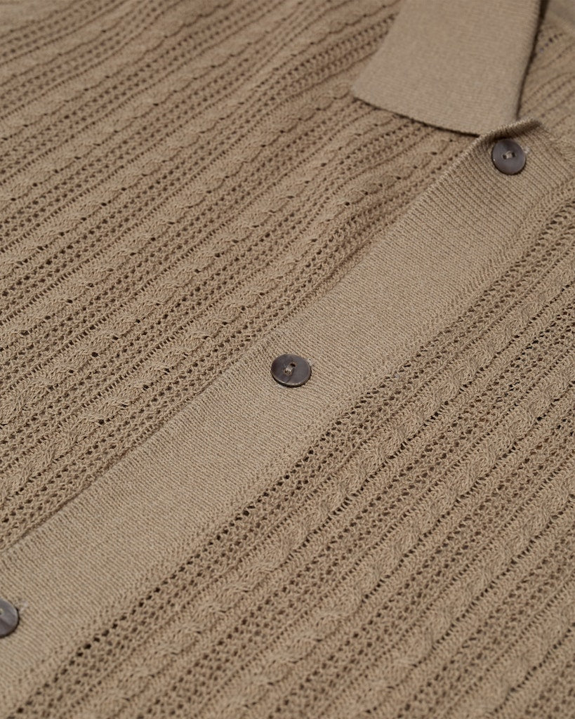 Mos Mosh Gallery - MMGDario Polo Knit Sand