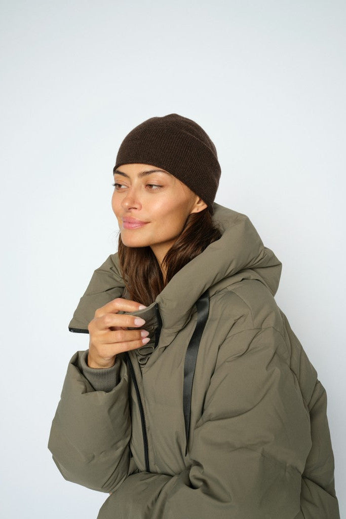 Mos Mosh - MMRua Cashmere Beanie Brun