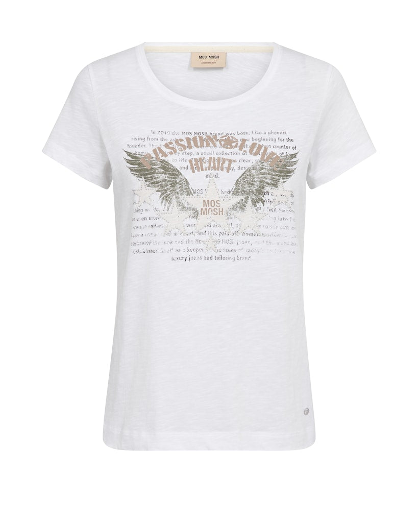 Mos Mosh - MMZibba T-shirt Hvid