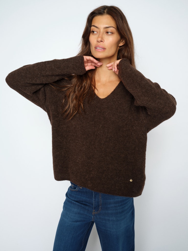 Mos Mosh - MMThora V-Neck Strik, Delicioso