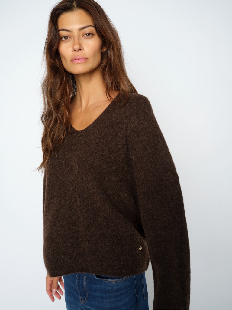 Mos Mosh - MMThora V-Neck Strik, Delicioso