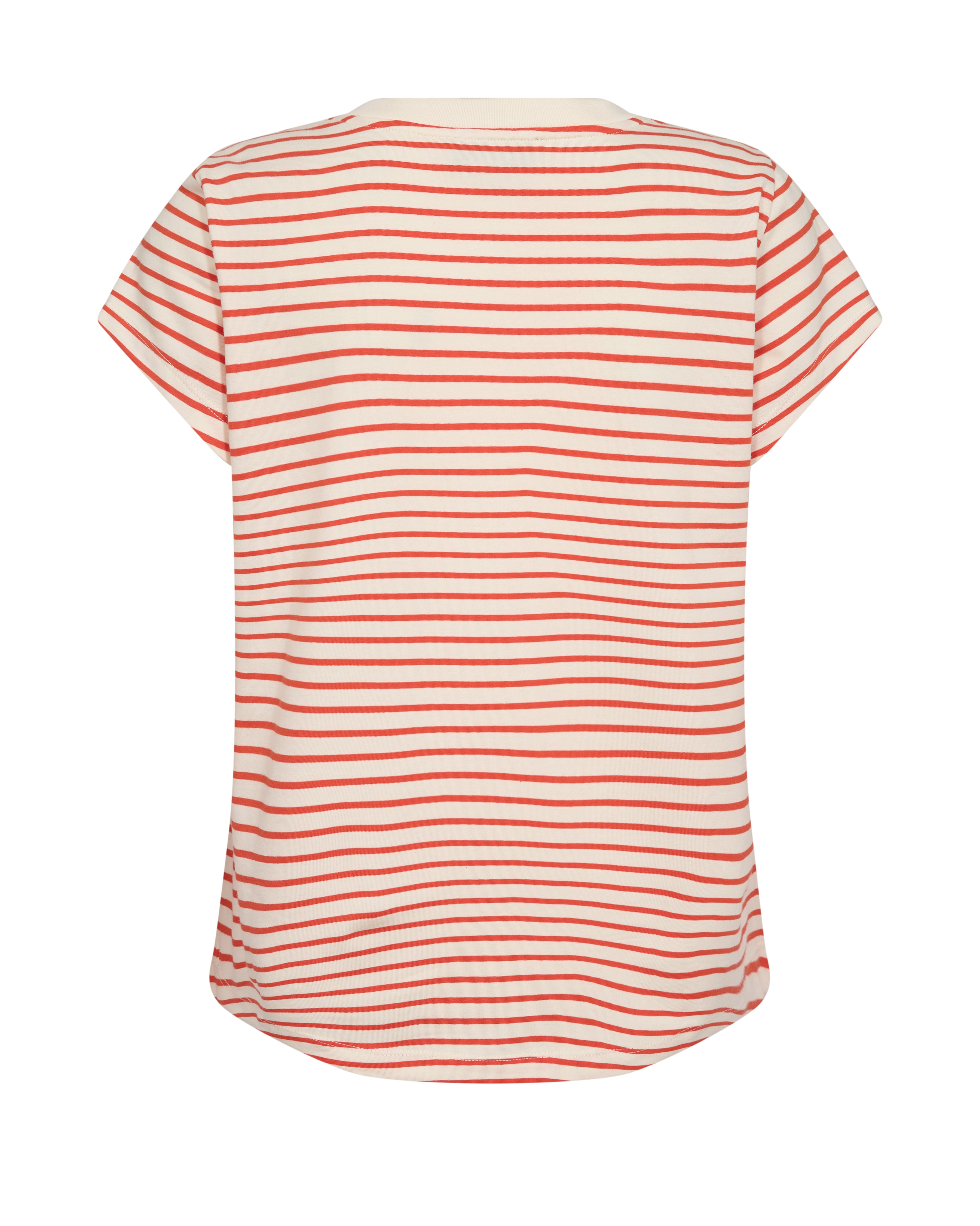 Mos Mosh - MMKala V-SS Stripe Tee, orange