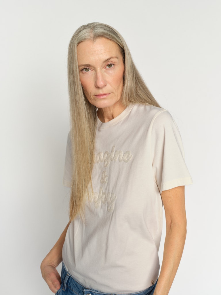 Mos Mosh - MMMAkri t-shirt i ecru