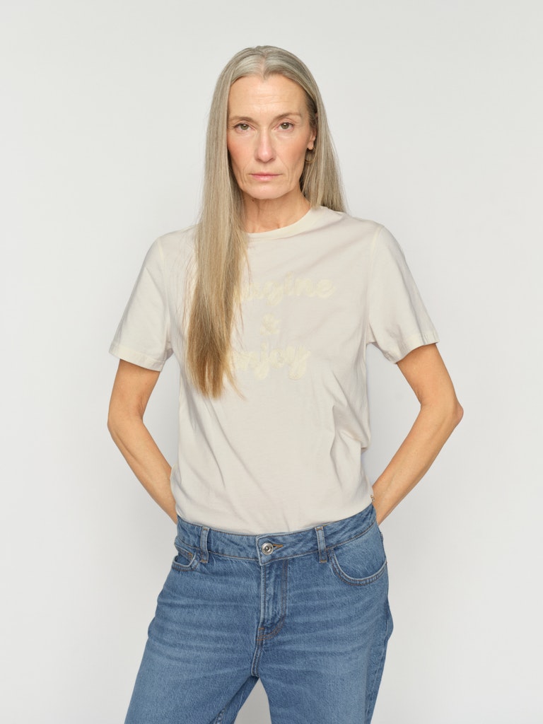 Mos Mosh - MMMAkri t-shirt i ecru