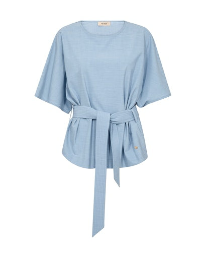 Mos Mosh - MMRikas Roy Bluse i lyseblå