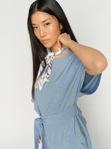 Mos Mosh - MMRikas Roy Bluse i lyseblå