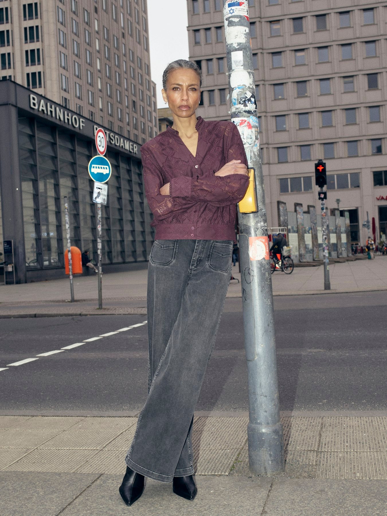 Mos Mosh - MMColette Deluxe Jeans i Grå