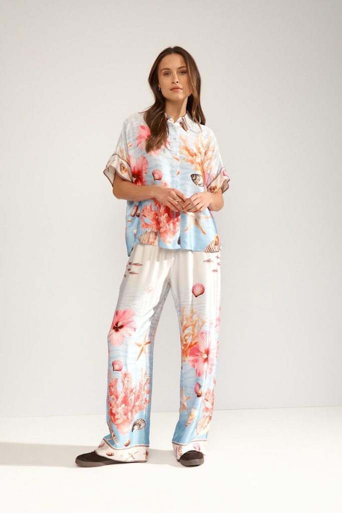 Nümph - Nuoceana Bukser Lyseblå Print