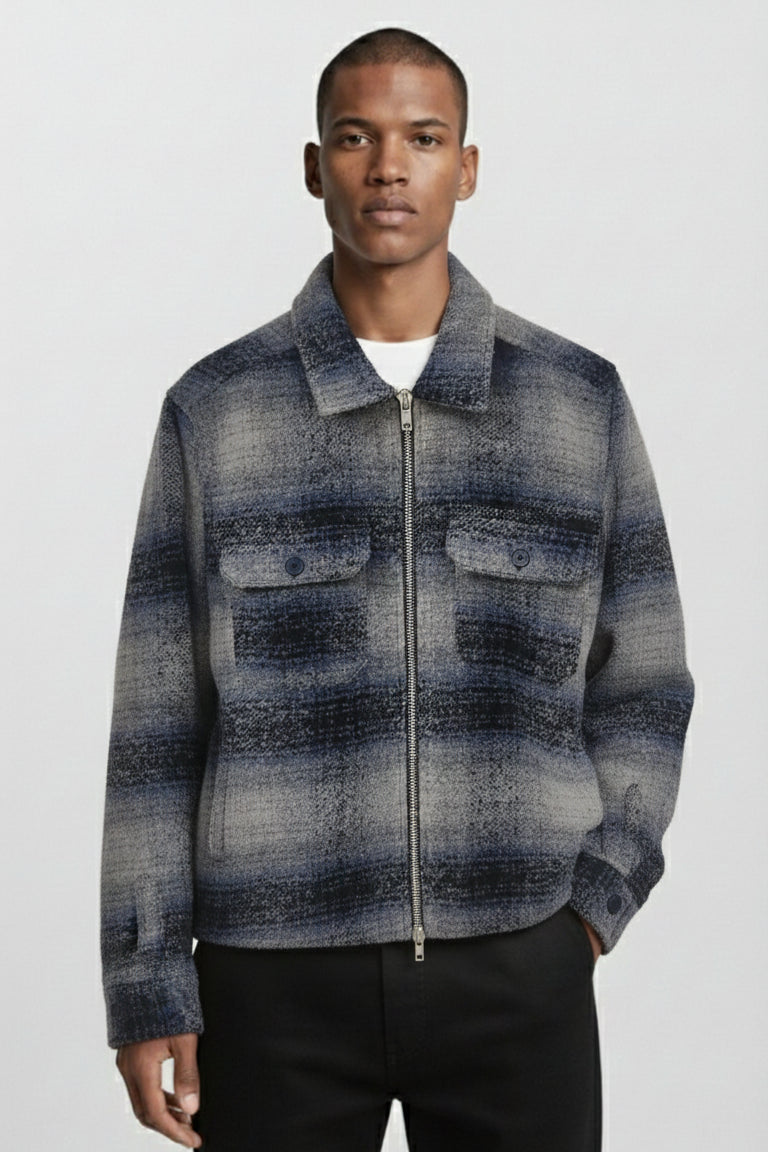 PLENUM STUDIO - Radi Zip Check Overshirt