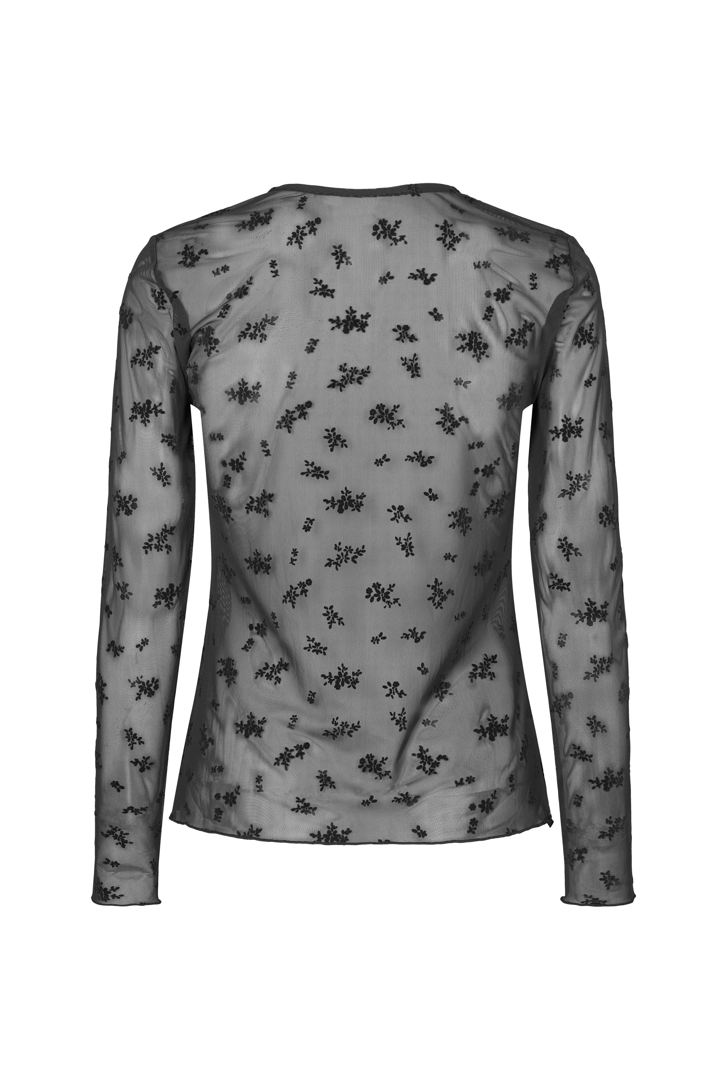 Rue De Femme - Round Neck Blouse, sort