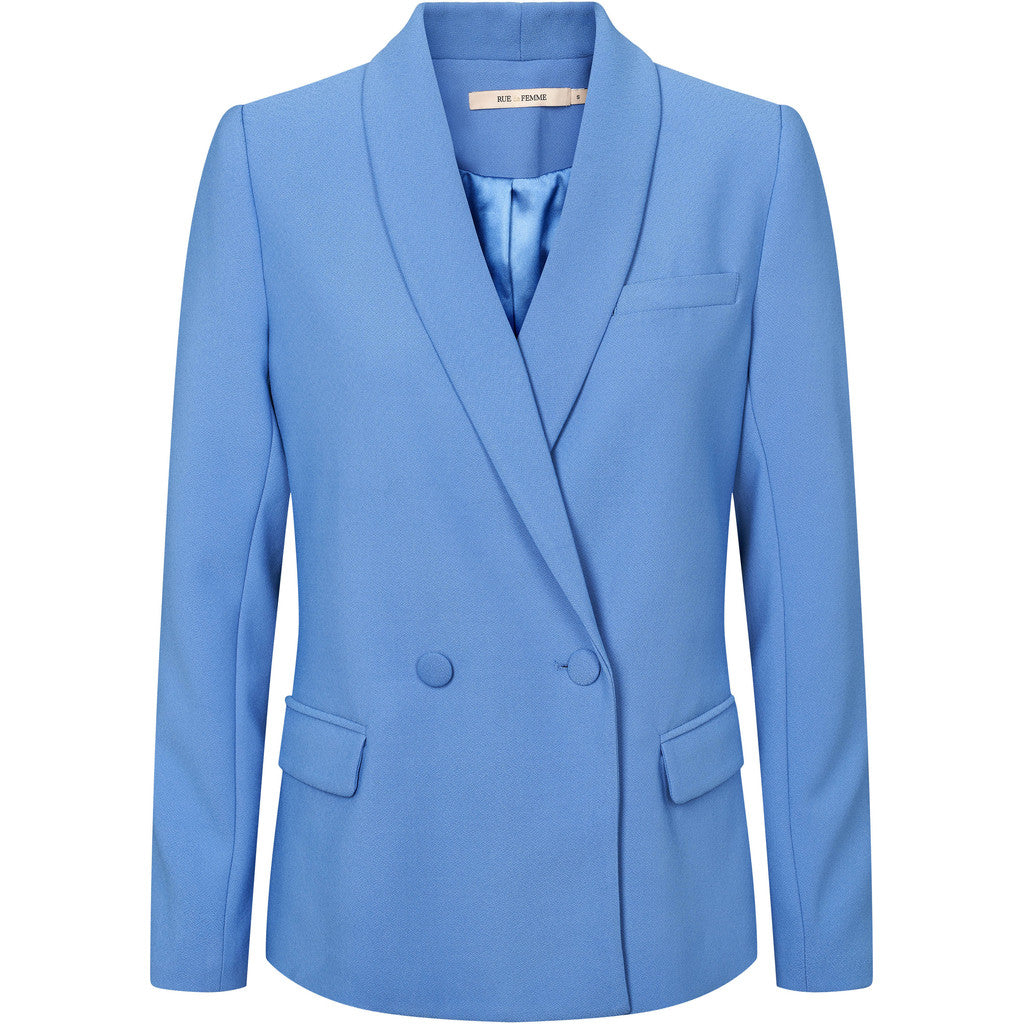 Eloiseppa Blazer – skyblå blazer med dobbeltradet lukning | Rue de Femme