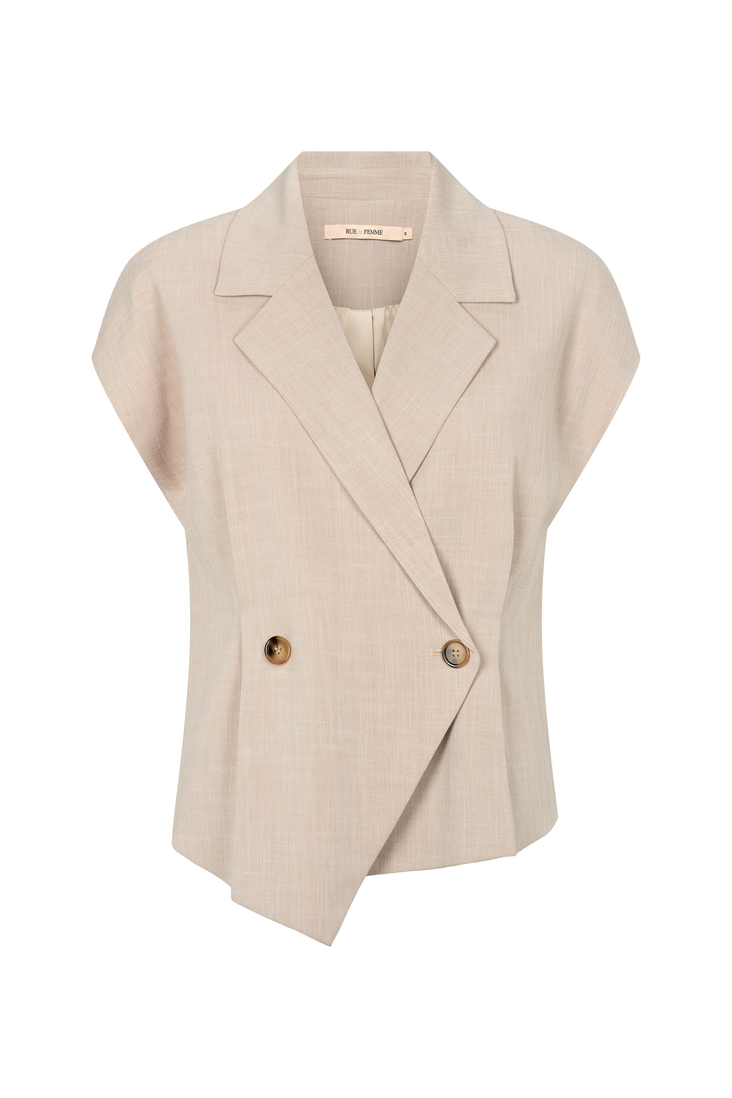 Rue De Femme - Solveig Vest i Sand
