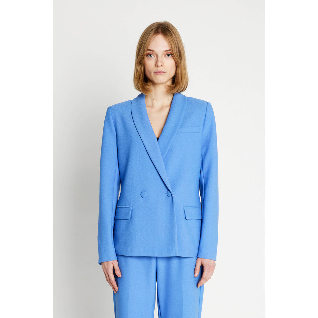 Eloiseppa Blazer – skyblå blazer med dobbeltradet lukning | Rue de Femme