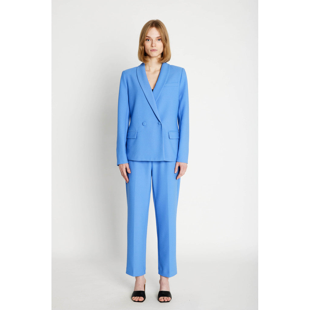 Olana Regular Pant – skyblå bukser med god pasform | Rue de Femme