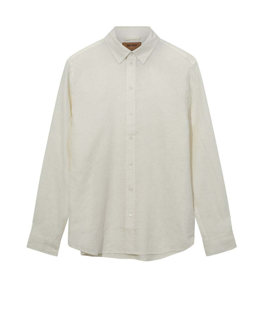 Mos Mosh Gallery MMGTheo Linen Shirt – Ecru