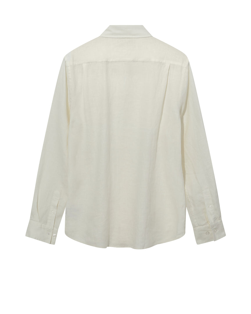 Mos Mosh Gallery MMGTheo Linen Shirt – Ecru