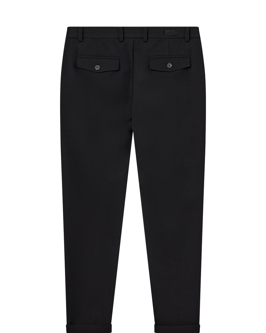 MMG Hunt Traver Pant fra Mos Mosh Gallery – Sort Buks med Stretch