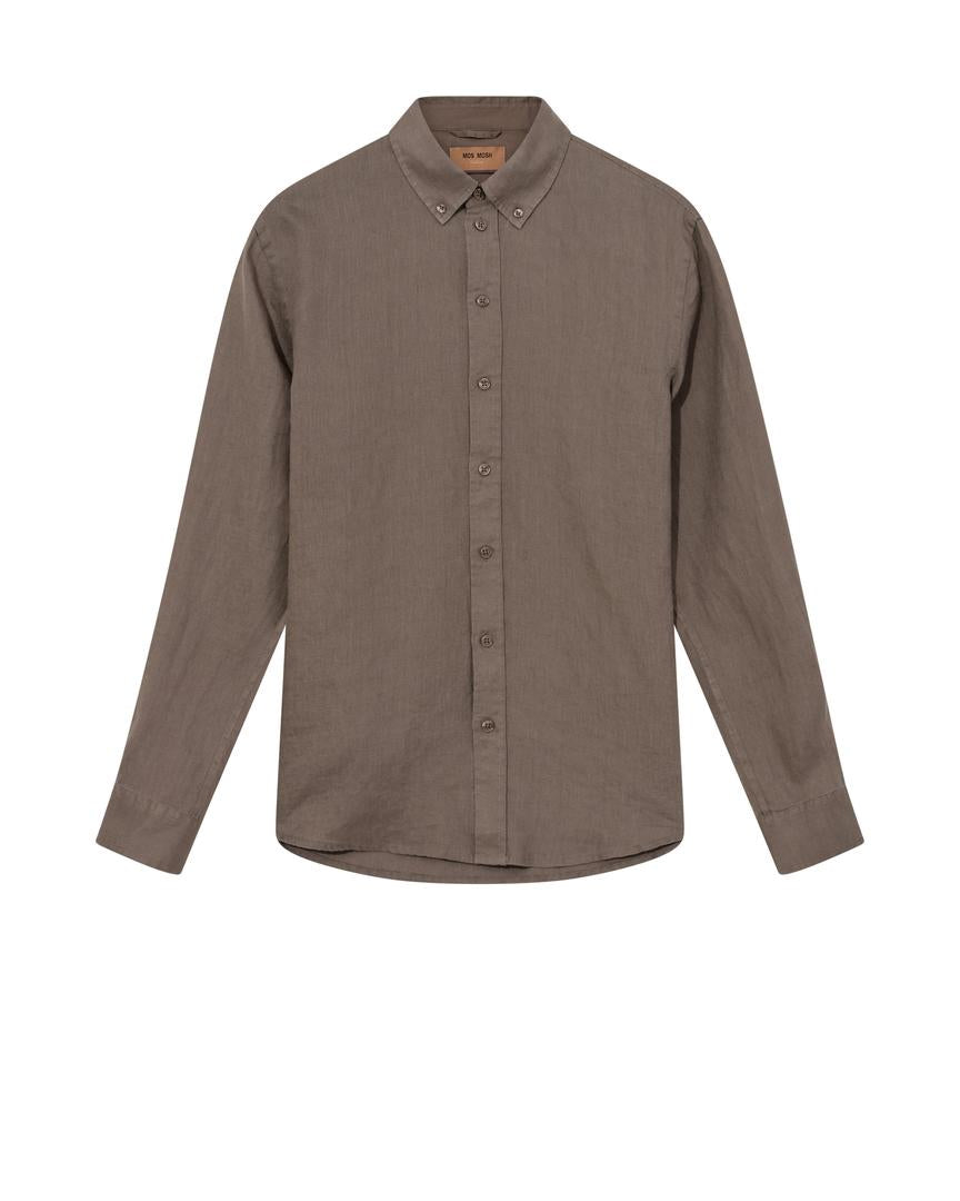 Mos Mosh Gallery MMGTheo Linen Shirt – Brun