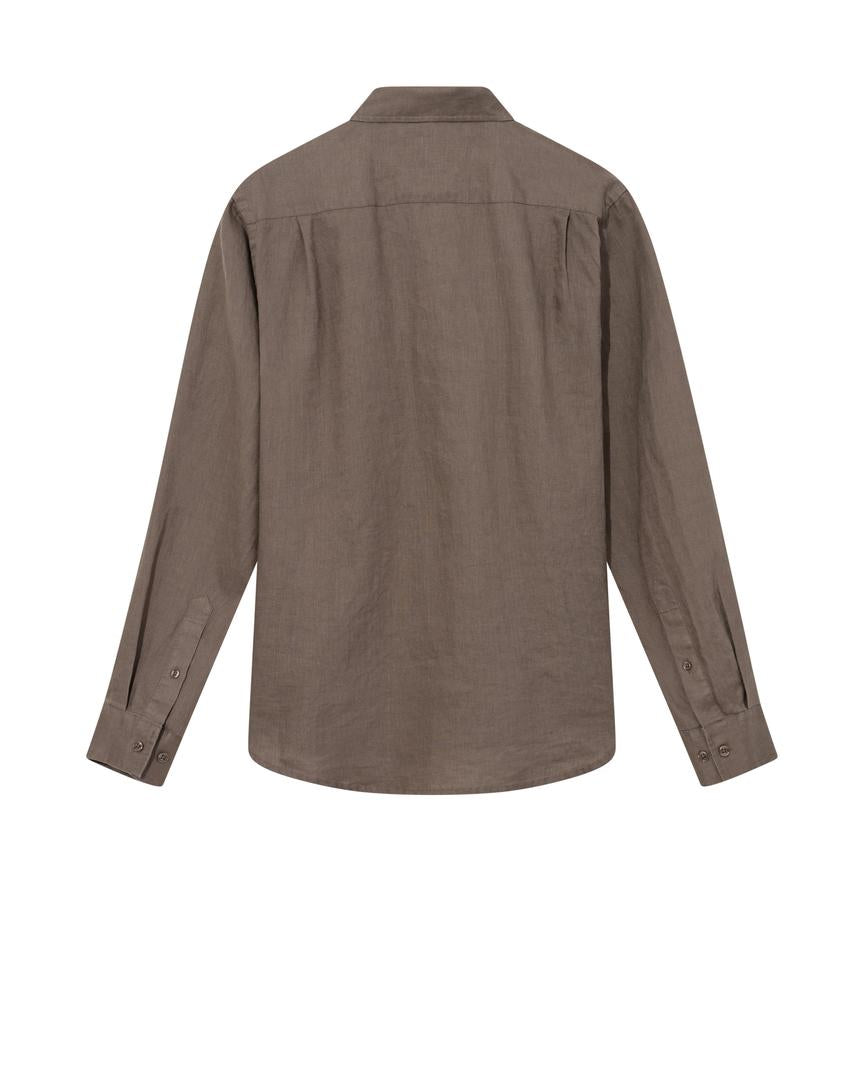 Mos Mosh Gallery MMGTheo Linen Shirt – Brun