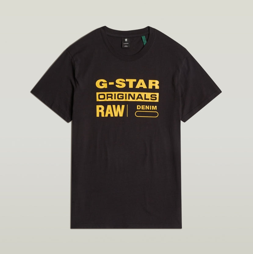 G-Star - Graphic 8 T-shirt i sort