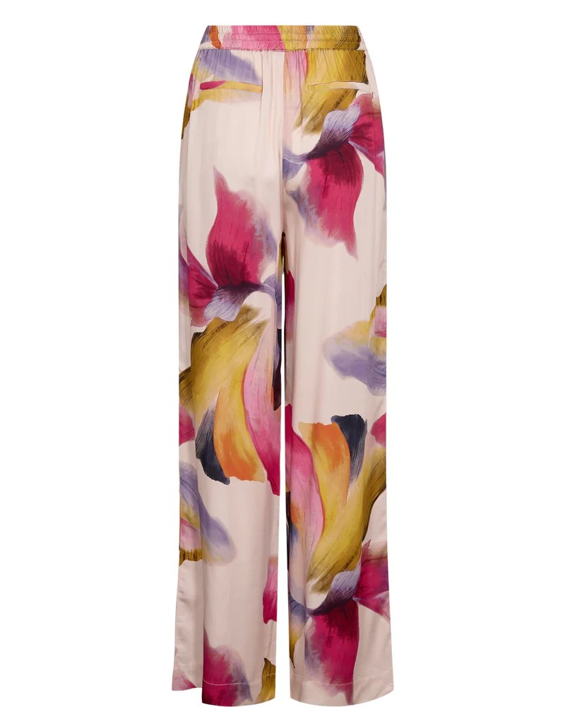 NUBotanica Pants – vidde bukser med blomsterprint i 100% viskose fra Nümph