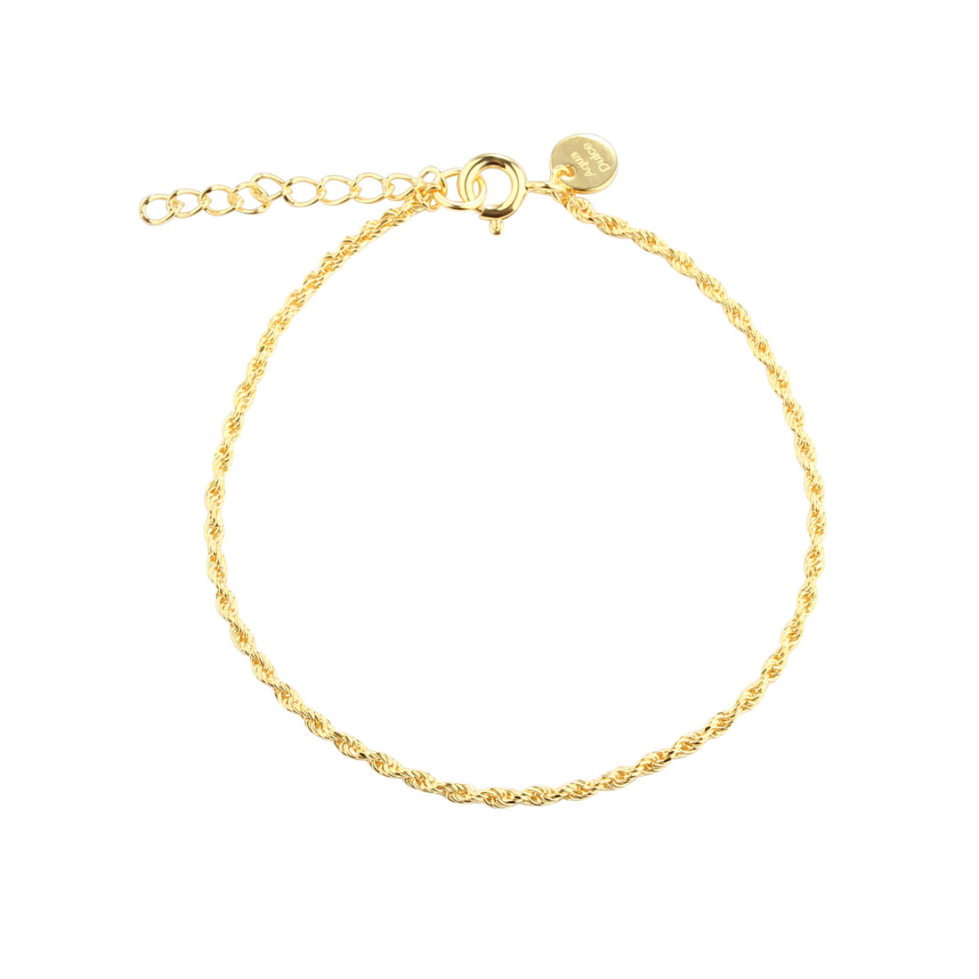 Rope Bracelet Guld – Aqua Dulce
