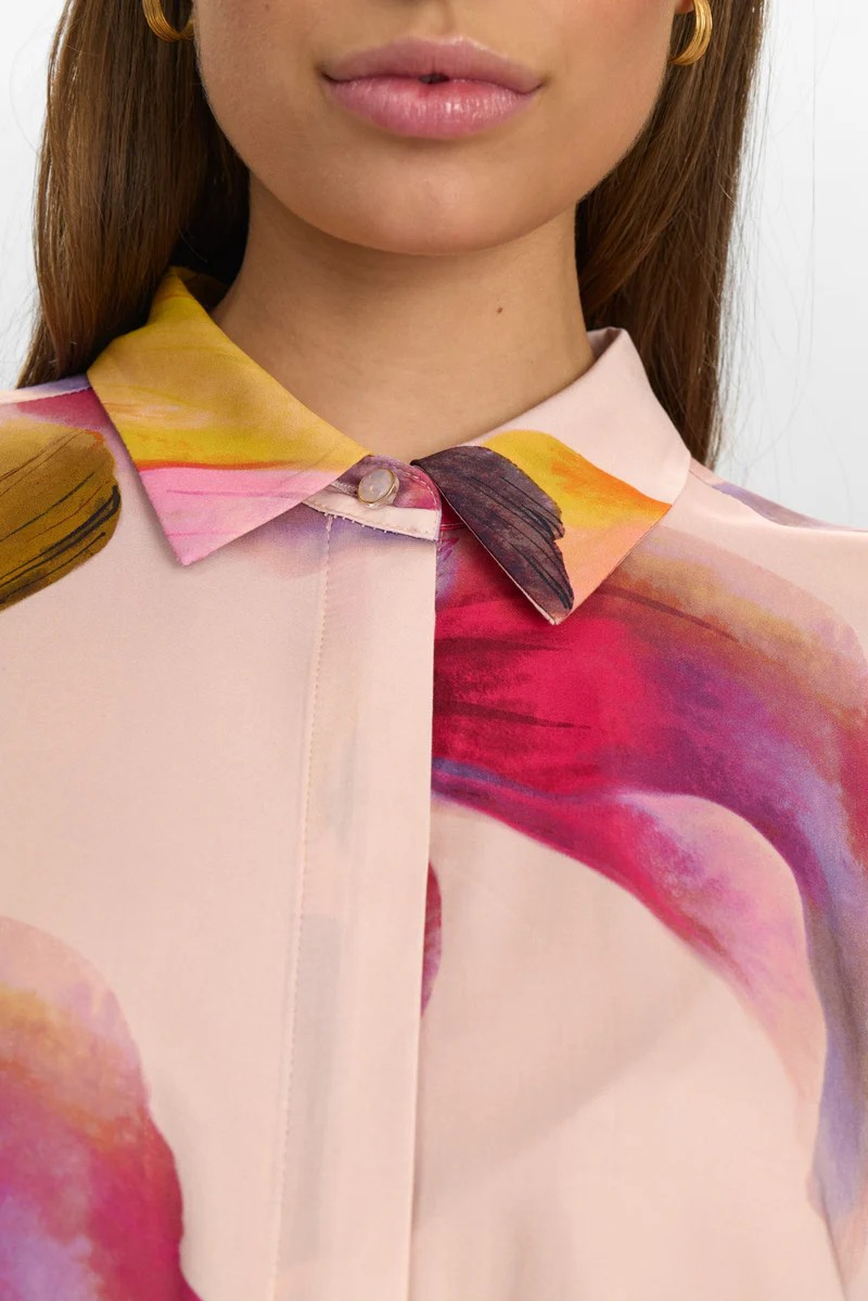 NUBotanica Shirt – farverig skjorte i 100% viskose fra Nümph
