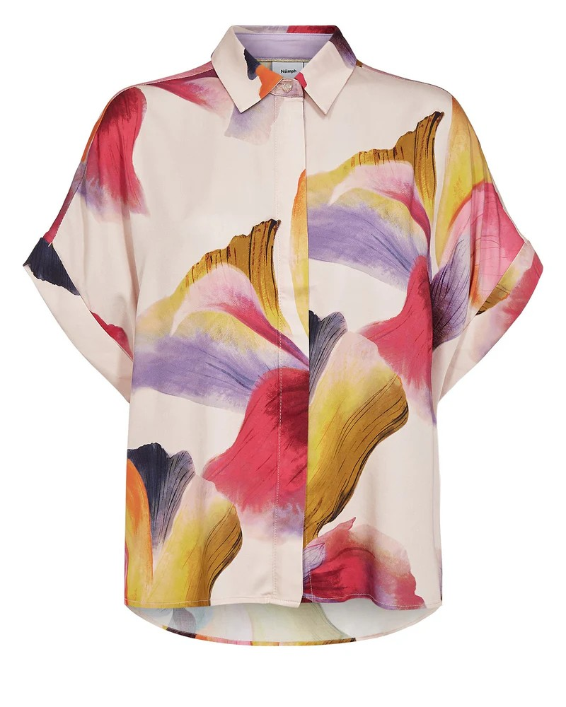 NUBotanica Shirt – farverig skjorte i 100% viskose fra Nümph
