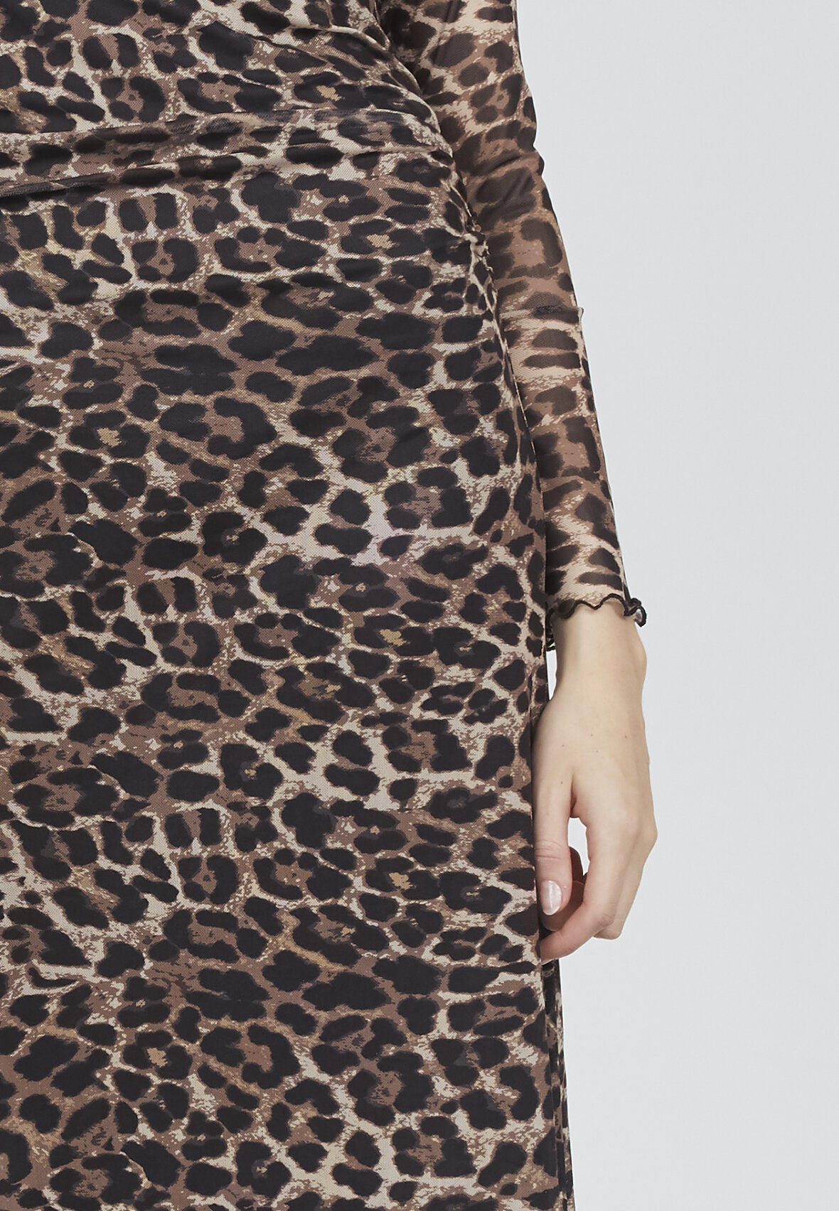 Love1198-1 Leopard Kjole