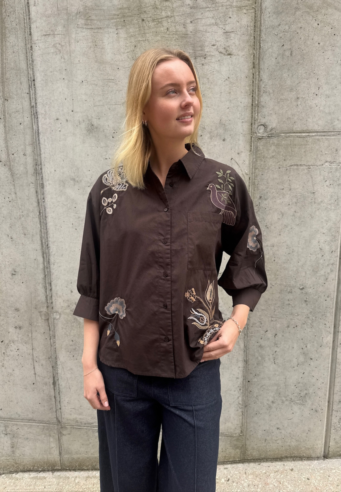 Love & Divine - Love1604-4 Shirt - Dark Chocolate
