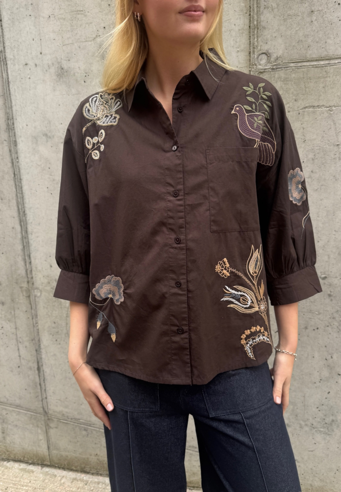 Love & Divine - Love1604-4 Shirt - Dark Chocolate